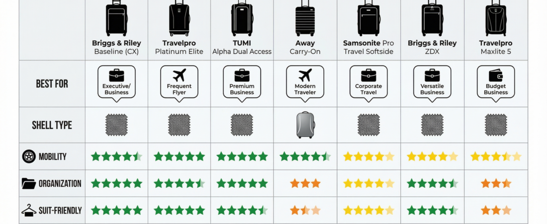 The Best Carry-On Luggage for Business Travelers in 2025