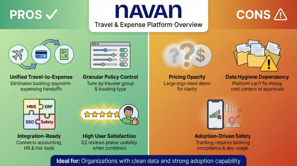 Navan review: Travel & Expense Platform overview of pros and cons.
